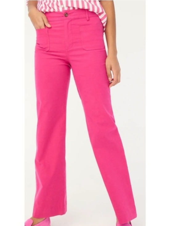 J. Crew Denim - J. Crew Lizzy High Rise "Vintage Berry" Wide-Leg Jeans
